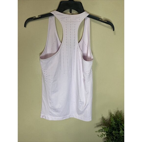Lot Of Two Fabletics Dusty Pink Tank Perforated Seamless Women's Small? Bra - Picture 3 of 10